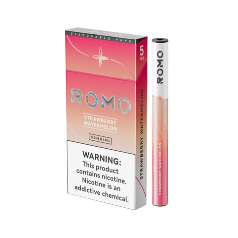 Romo Disposable Vape 5PK – Strawberry Watermelon