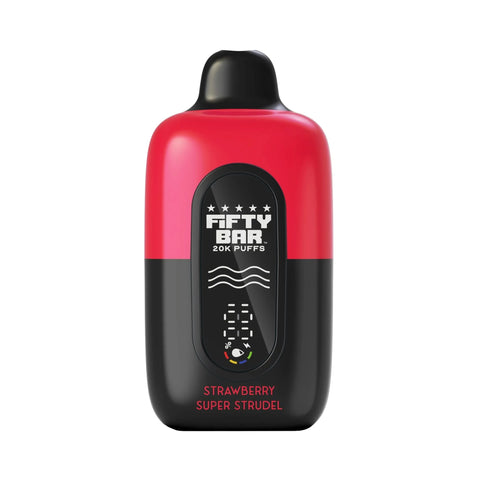 Fifty Bar V2 20K Disposable Vape – Strawberry Super Strudel