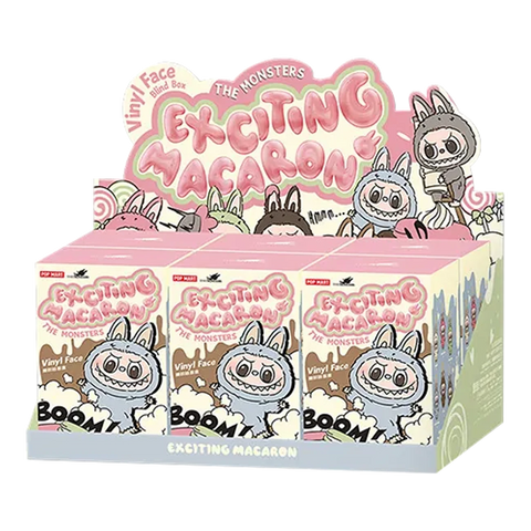 Full set of Labubu Exciting Macaron vinyl figures by Pop Mart – 6 collectible characters