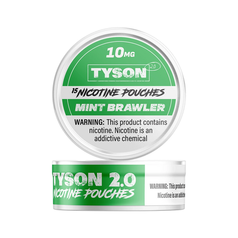 Tyson 2.0 Mint Brawler 10mg – Strong Mint Pouch Option