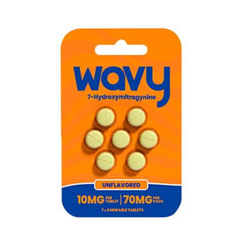 Wavy Kratom Tablet Unflavored 10mg chewable pack