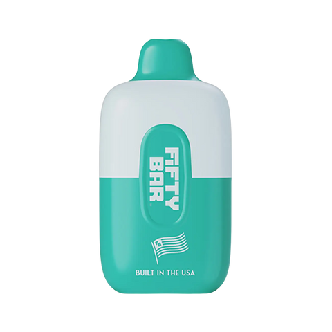 Fifty Bar 6500 Puffs Disposable Vape Yeti Mint flavor frosty menthol intensity with smooth icy tone