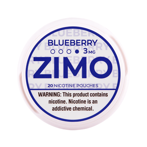 Zimo Nicotine Pouches - 3mg Blueberry flavor for mild, fruity nicotine satisfaction