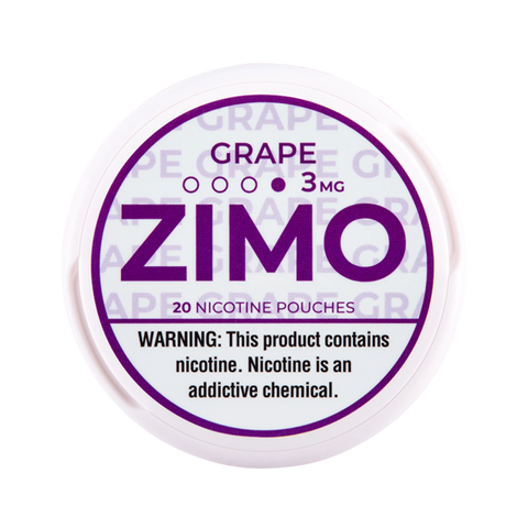 Zimo Nicotine Pouches - 3mg Grape flavor offering smooth, classic sweetness