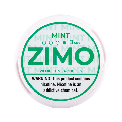 Zimo Nicotine Pouches - 3mg Mint flavor delivering cool, crisp freshness