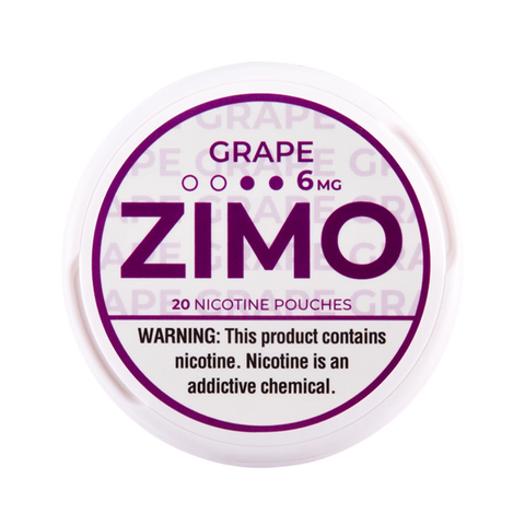 Zimo Nicotine Pouches - 6mg Grape flavor with smooth, sweet profile
