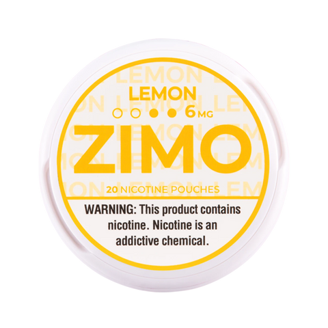 Zimo Nicotine Pouches - 6mg Lemon flavor delivering tangy citrus lift