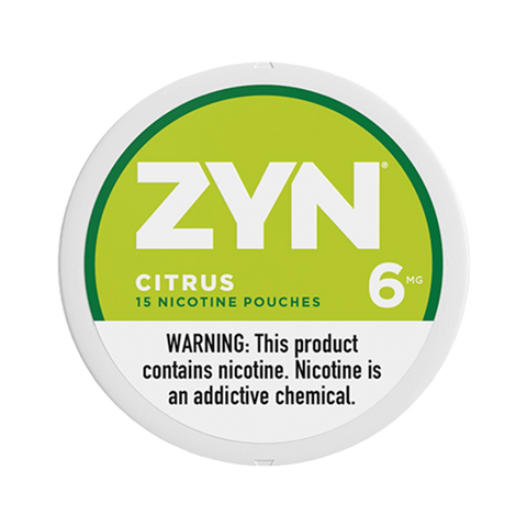 ZYN Nicotine Pouches Citrus flavor fresh and tobacco-free