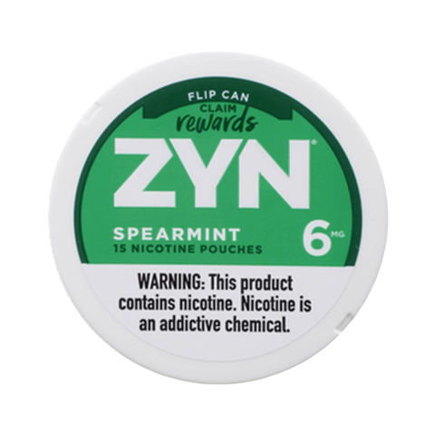 ZYN Nicotine Pouches Spearmint flavor fresh nicotine