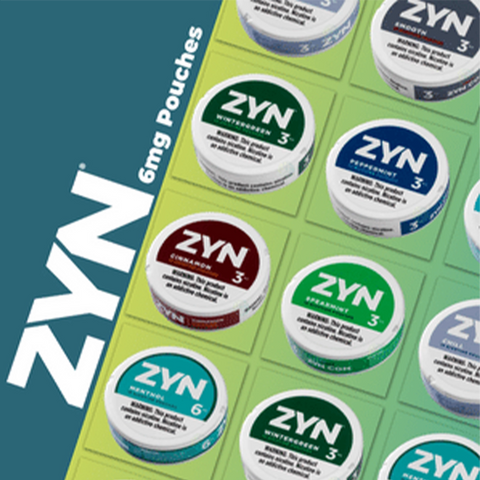 ZYN Nicotine Pouches can 3mg 6mg tobacco-free smoke-free